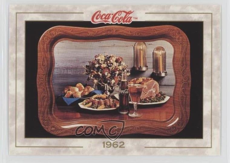 1993 Collect-A-Card The Coca-Cola Collection Serie 1 1962 (Vassoio Servizio TV) fm0