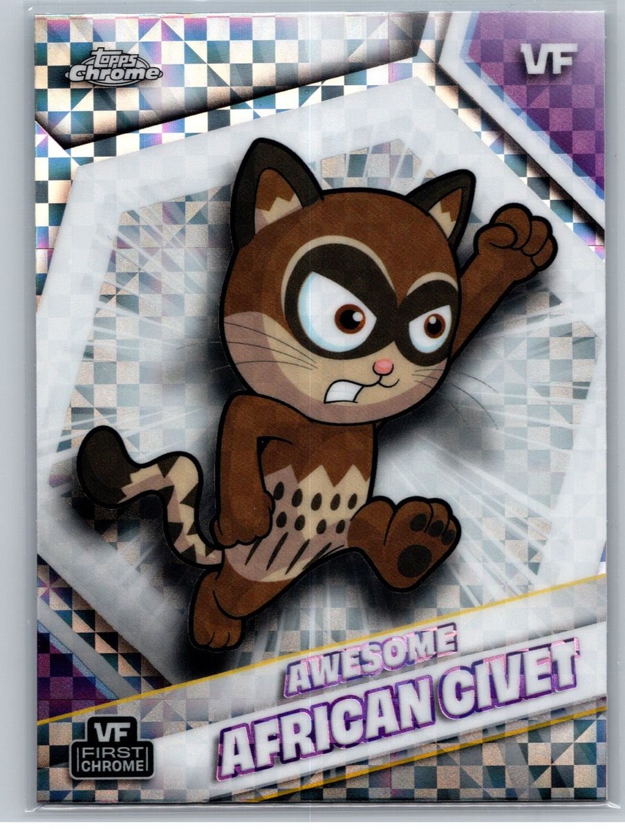 2026 Topps Chrome VeeFriends #25 fantastico civetta africana X-Fractor