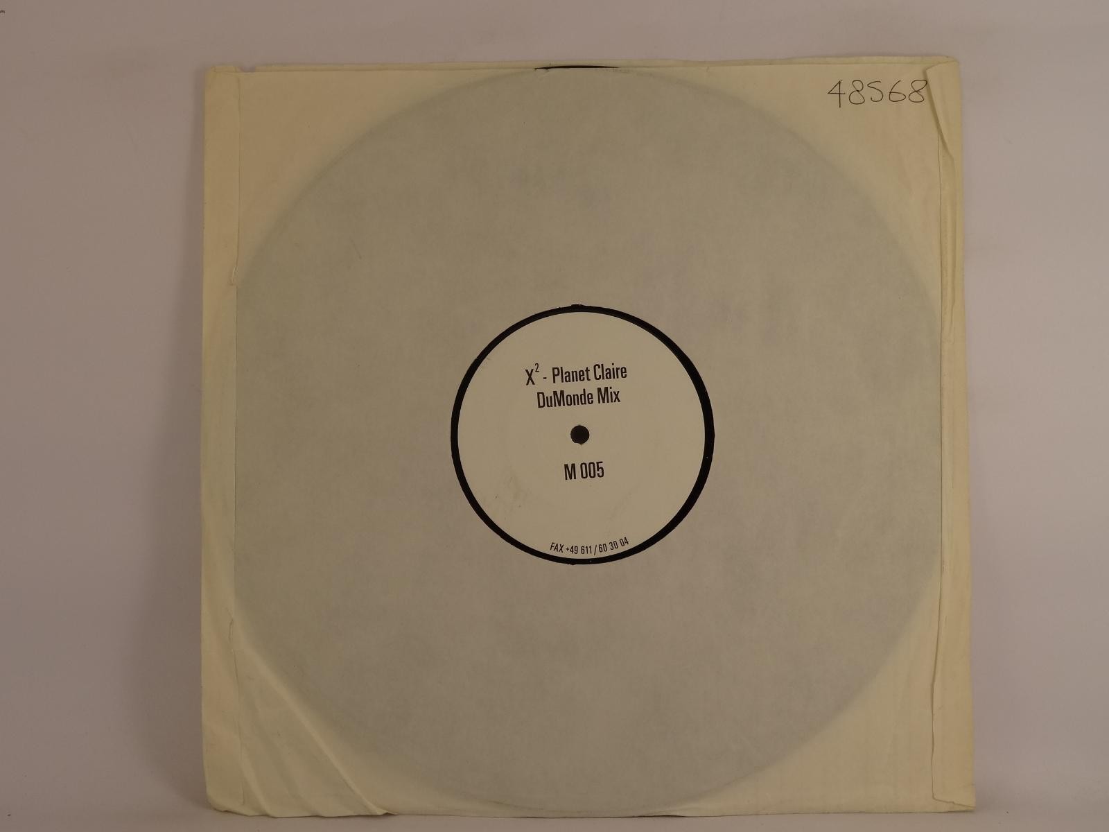 X2 - PLANET CLAIRE BYRON BOGUES MIX (112) 1 Track 12" Single plus Company Sleeve