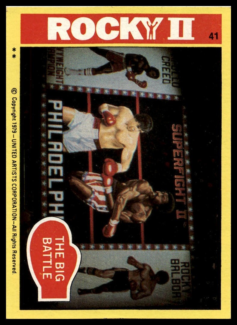  The Big Battle - 1979 Topps Rocky II #41