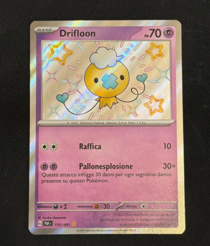 Drifloon Shiny 155/091 - Destino di Paldea - ITA