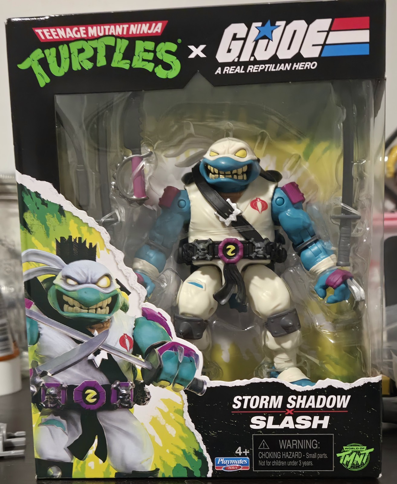 Playmates Teenage Mutant Ninja Turtles x G.I. Joe Storm Shadow x Slash Figure