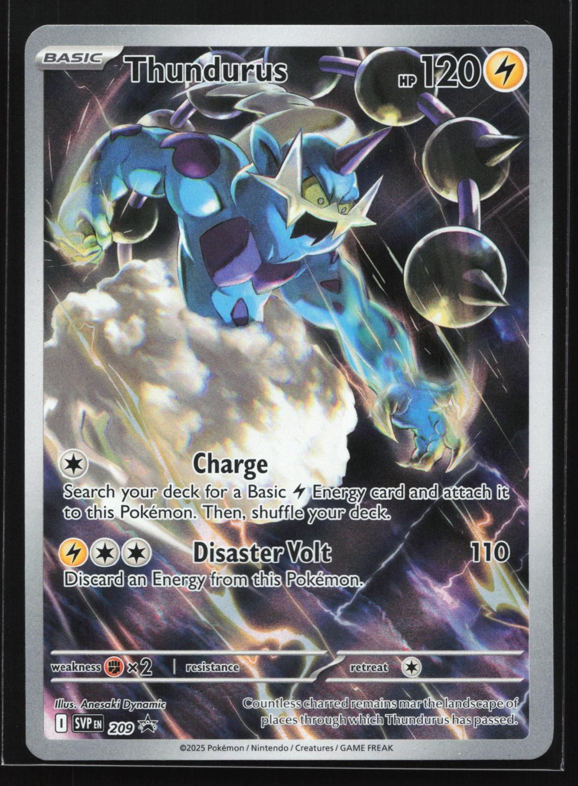 Thundurus 209 Scarlet & Violet Black Star Promo Pokemon Card