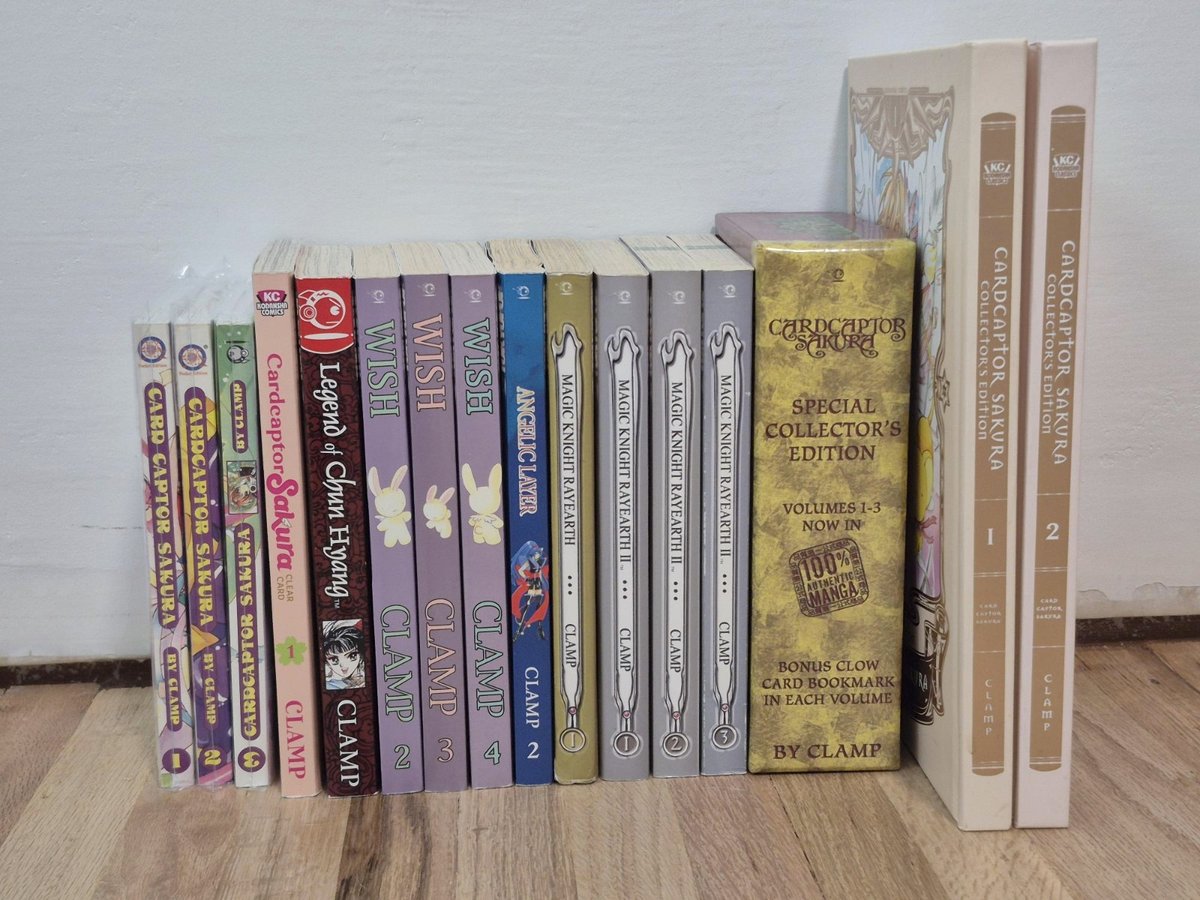 Lotto manga inglesi Clamp: Cardcaptor Sakura, Wish, Angelic Layer, Magic Knight