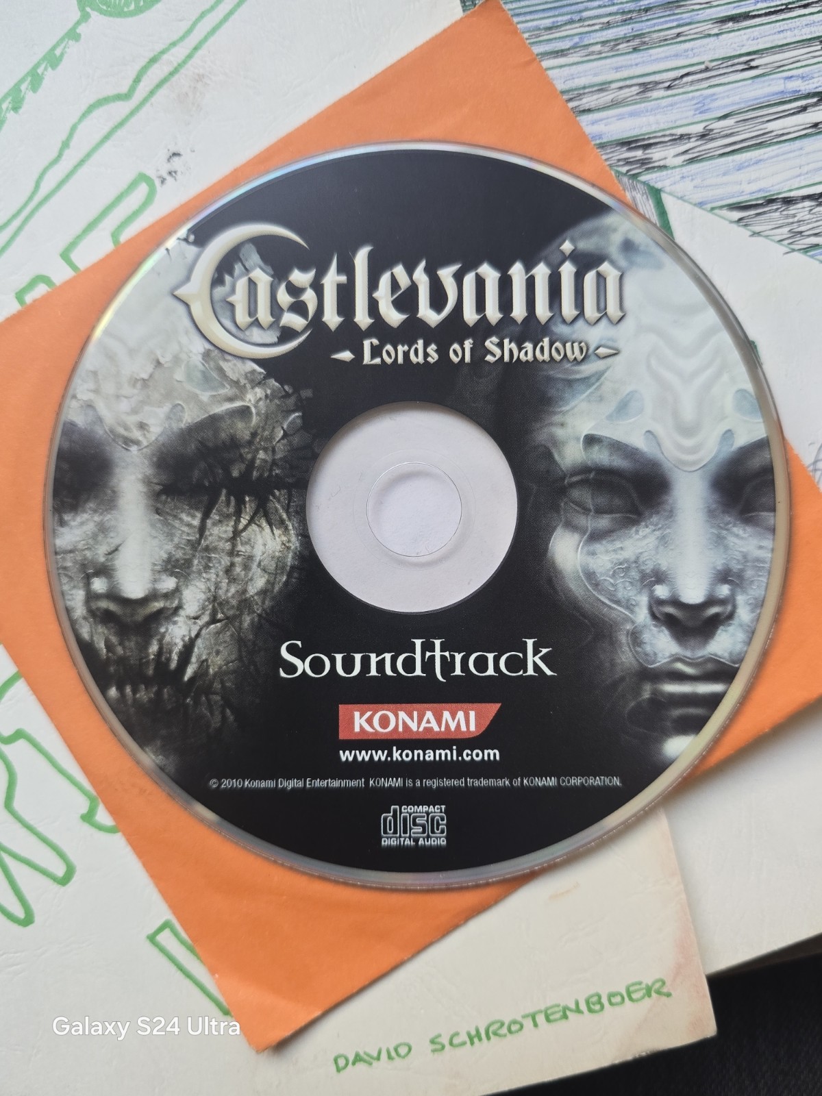 Castlevania Lords of Shadow Soundtrack CD Disc Only XBox 360 Konami Video Game