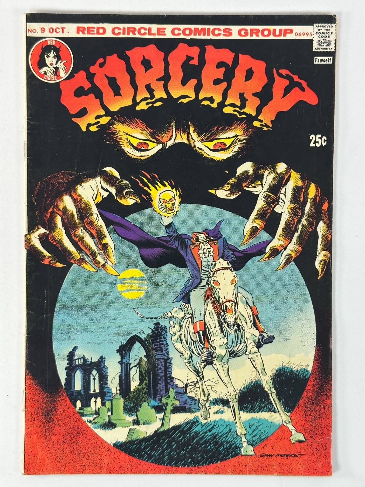 Scared #9 Red Circle Comics Fawcett fumetto horror ottobre 1975