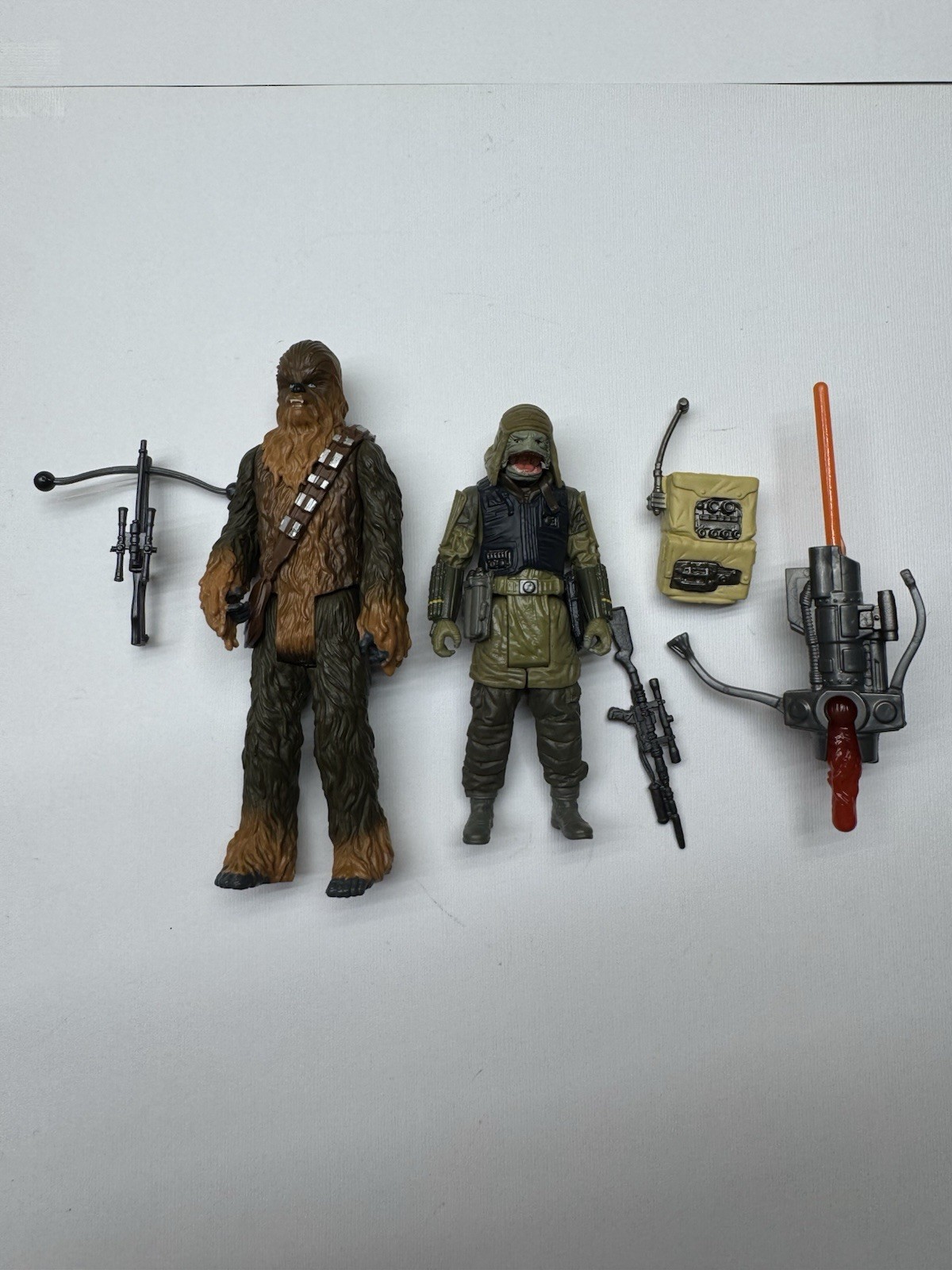 Star Wars Rogue One 3.75 Figures Chewbacca & Pao Drabatan Trooper 100% Complete