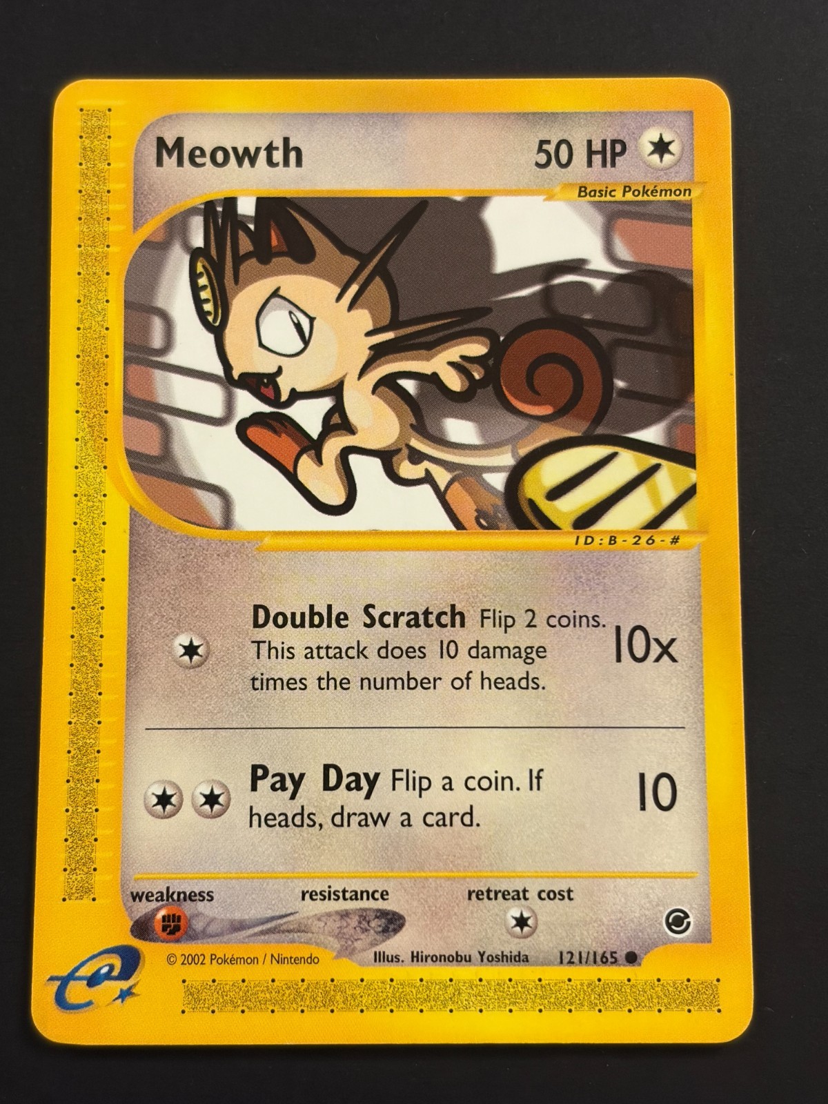 Meowth 121/165 Expedition E lettore comune quasi nuovo/lp