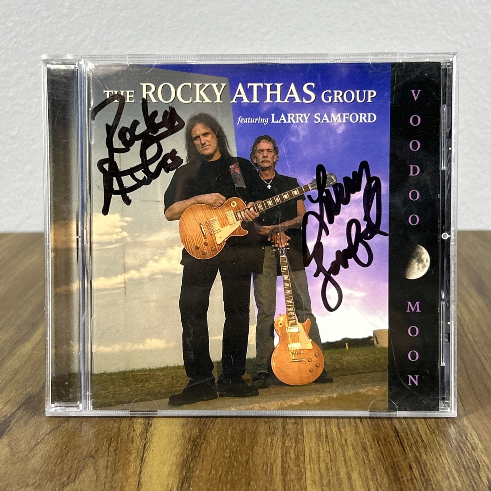 SIGNED x2 Voodoo Moon by Rocky Athas Group CD Featuring Larry Samford 2005