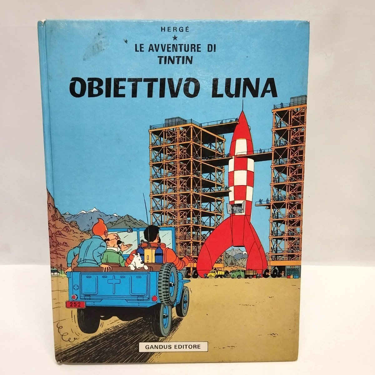LE AVVENTURE DI TINTIN OBIETTIVO LUNA HERGE' ED. GANDUS 1978 [BO-24]