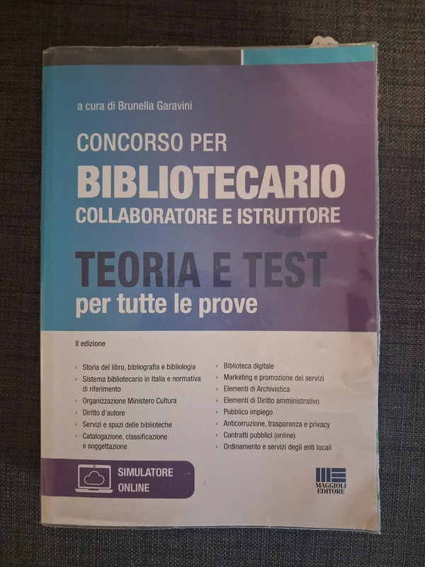 Libro concorso per Bibliotecario