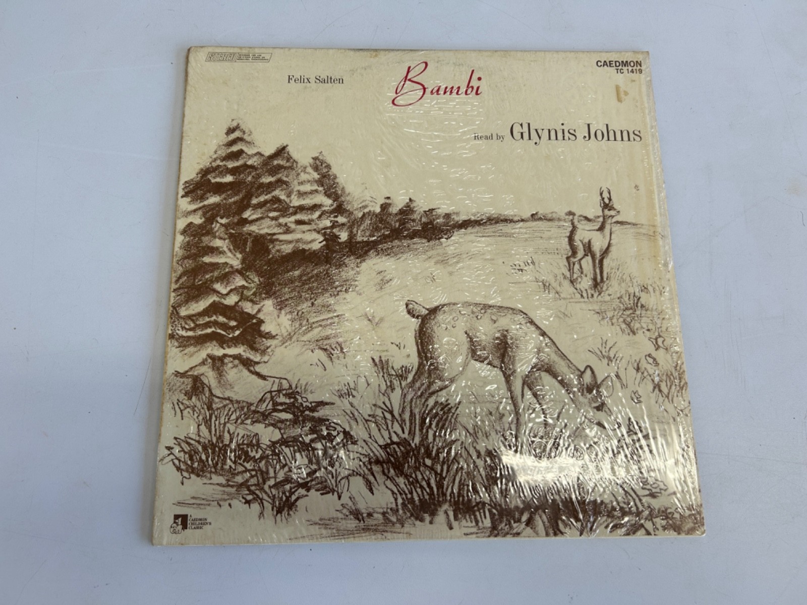 Felix Salten Read By Glynis Johns – Bambi (LP 1973 Caedmon) EX CONDITION
