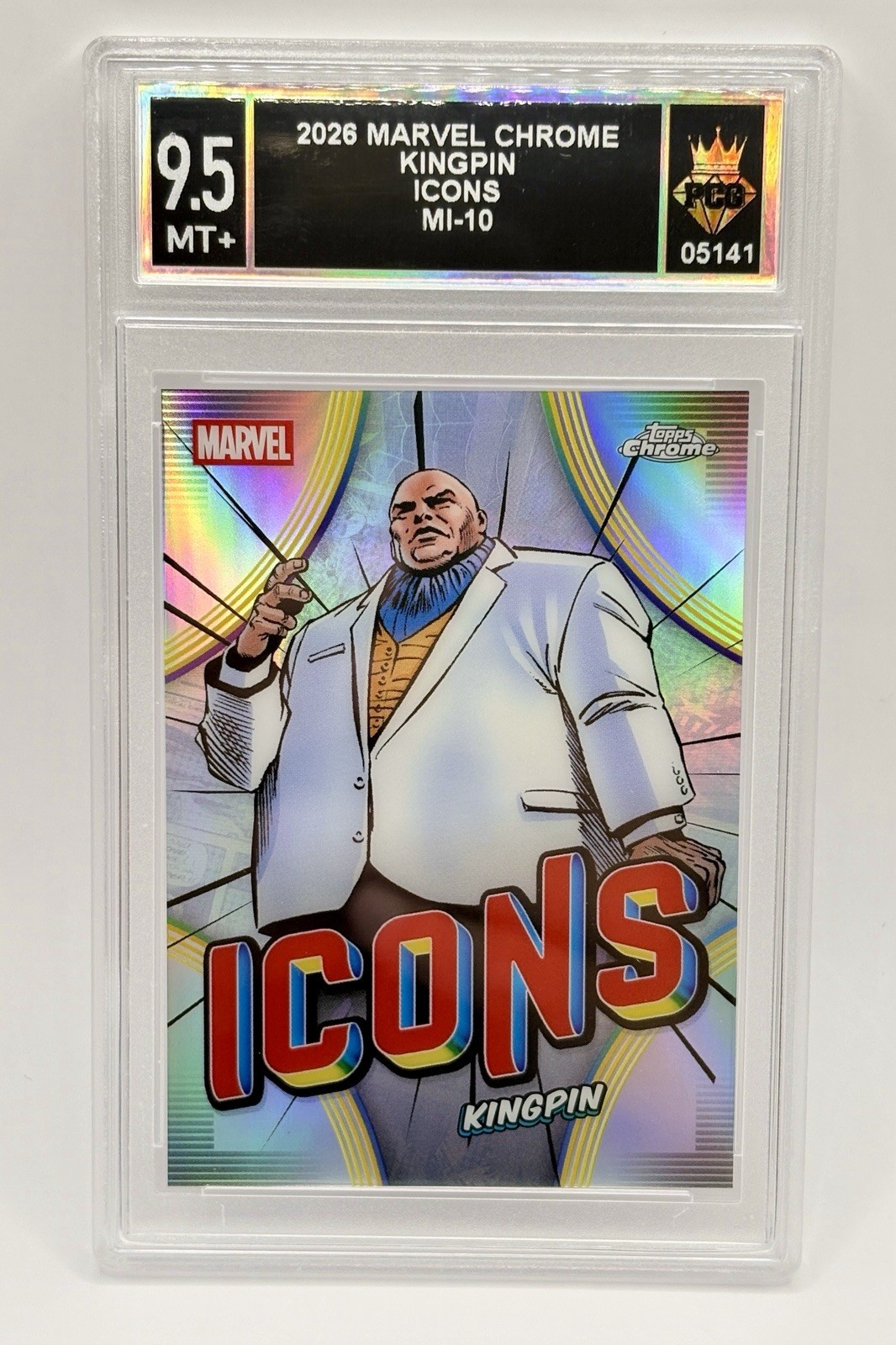 Kingpin 2026 Topps Marvel Chrome Icons MI-10 PCG 9,5 MT+