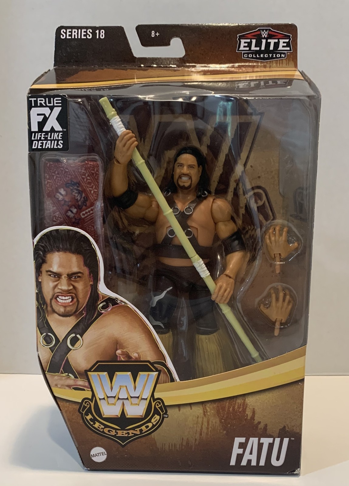 NUOVO WWE Legends Elite Collection Serie 18 Fatu Dettagli realistici 2022