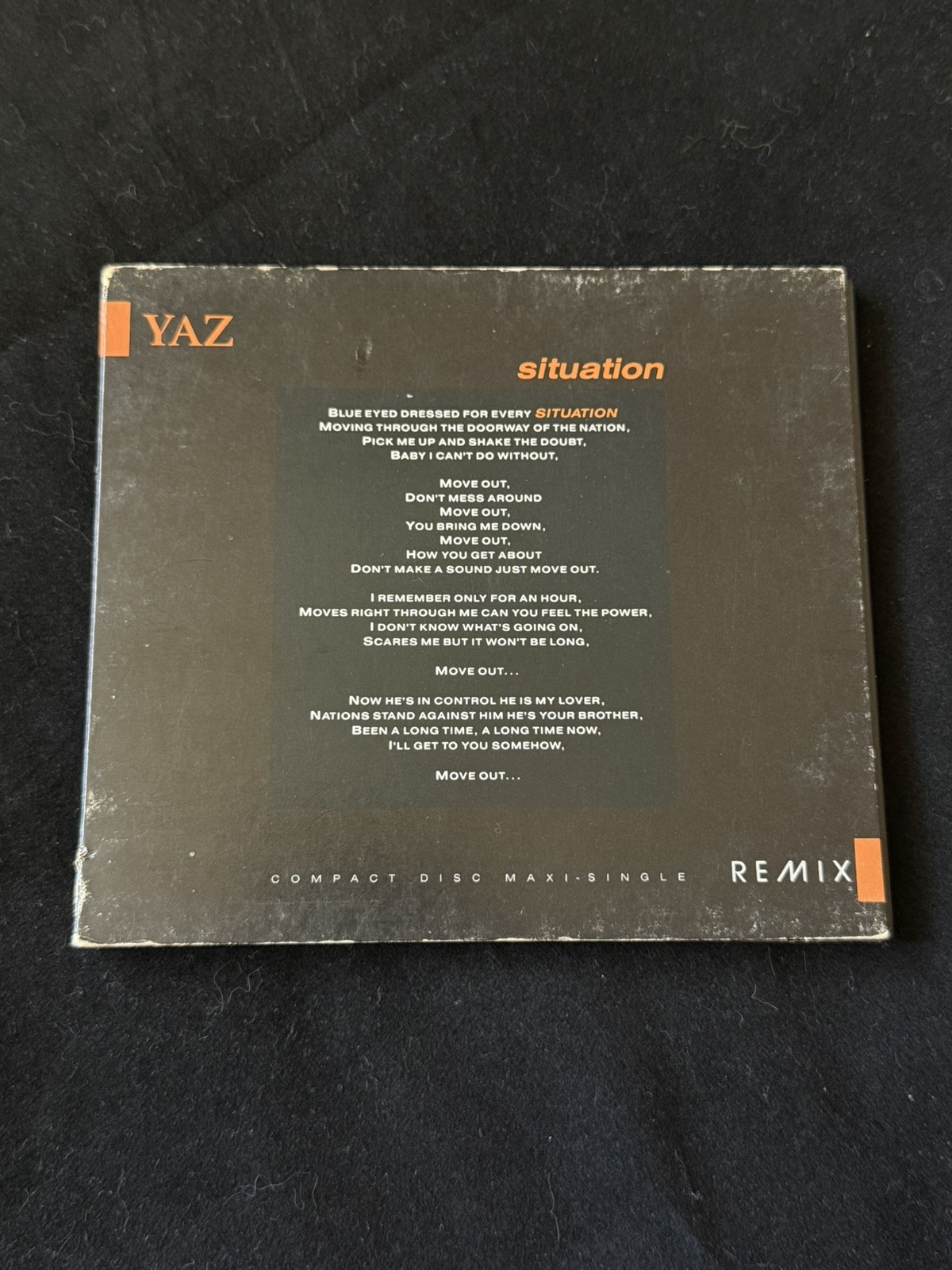 Yaz Situation Remix CD Maxi-Single Rare