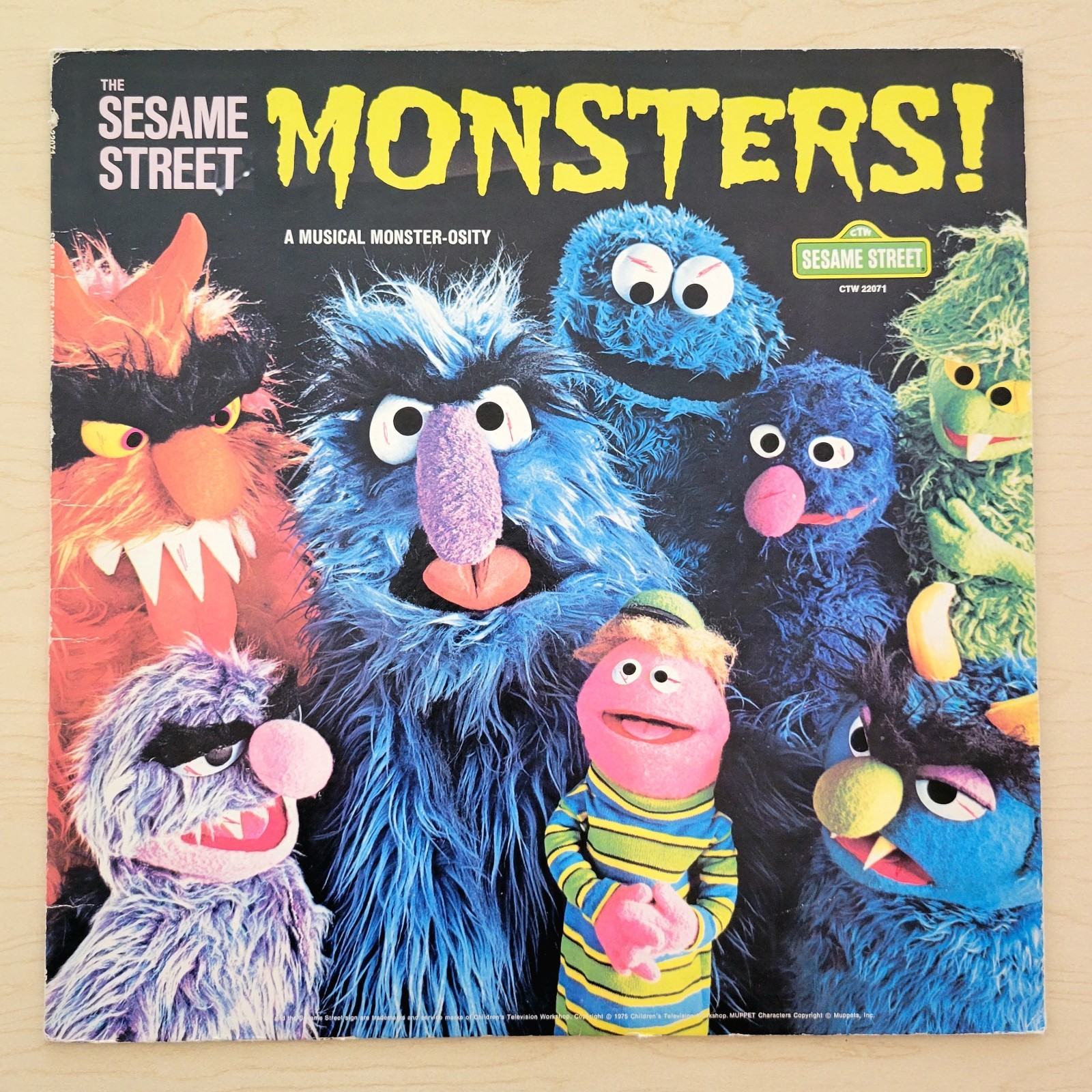 The Sesame Street Monsters Vinyl LP 1975 CTW-22071 VG/VG+