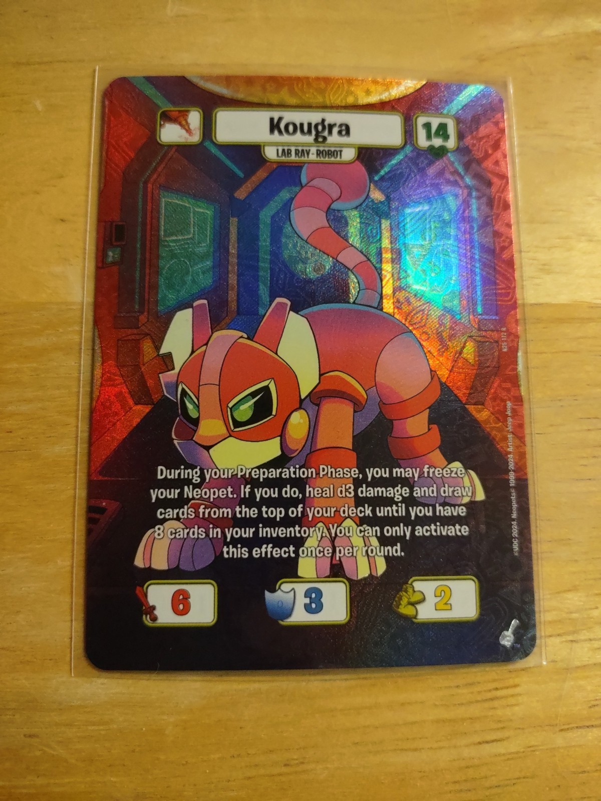 Neopets Battledome TCG 25° anniversario robot testurizzato Kougra