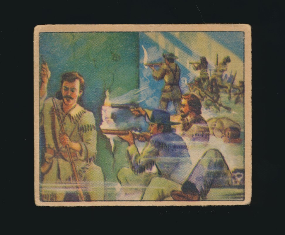 1949 Bowman Gum WILD WEST GUM -#A-12 THE ALAMO (Vincere il West)