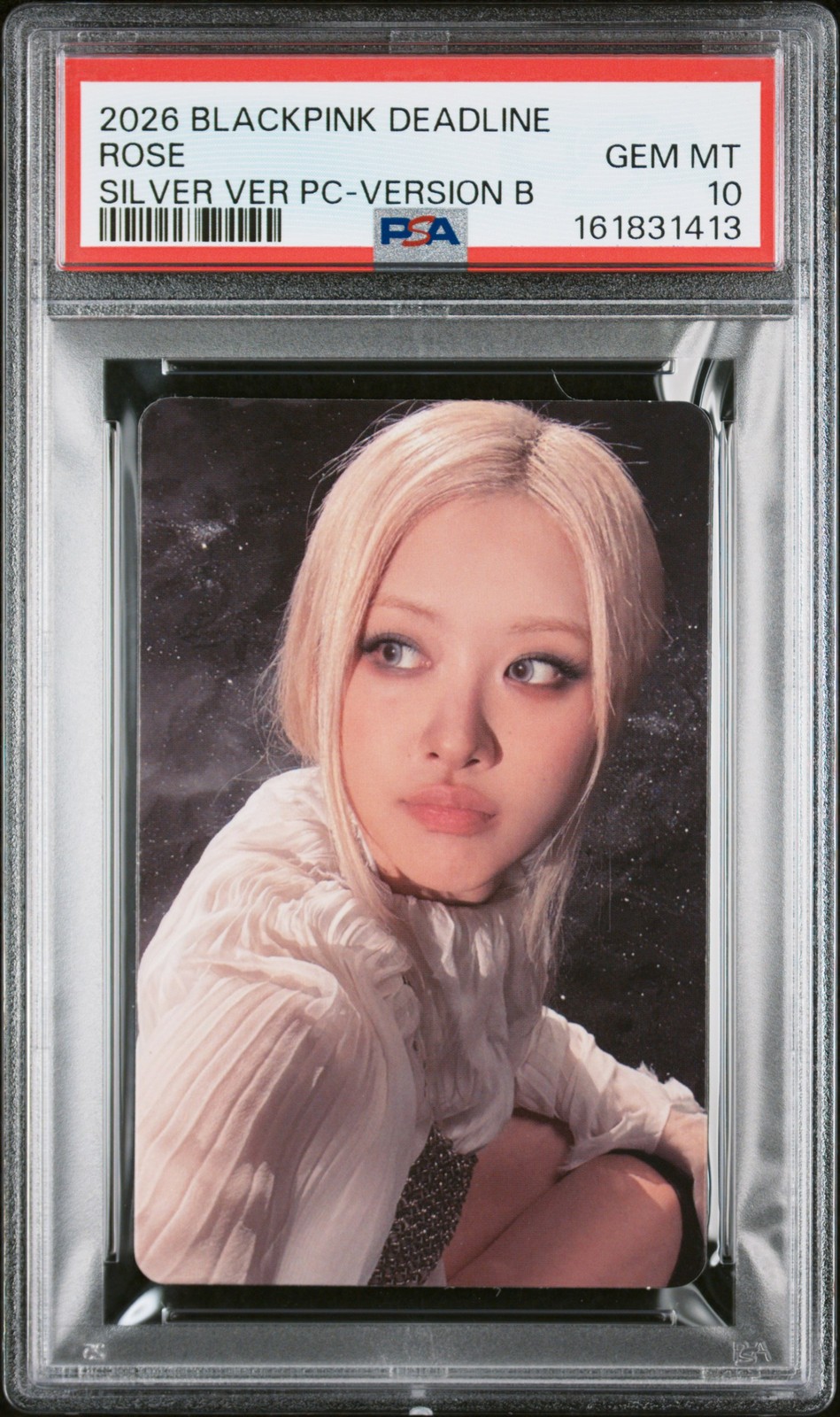 2026 ROSA NERO 3° MINI ALBUM SCADENZA VERSIONE ARGENTO FOTOCARTOLINE ROSE PSA 10