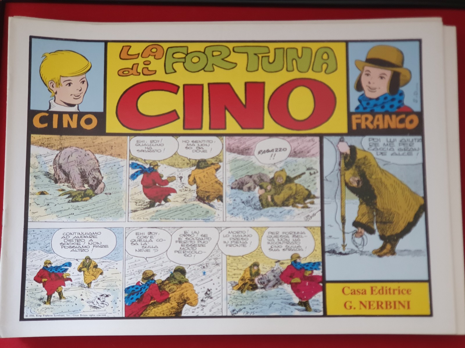 FUMETTO CINO E FRANCO LA FORTUNA DI CINO NERBINI RISTAMPA ANASTATICA VINTAGE