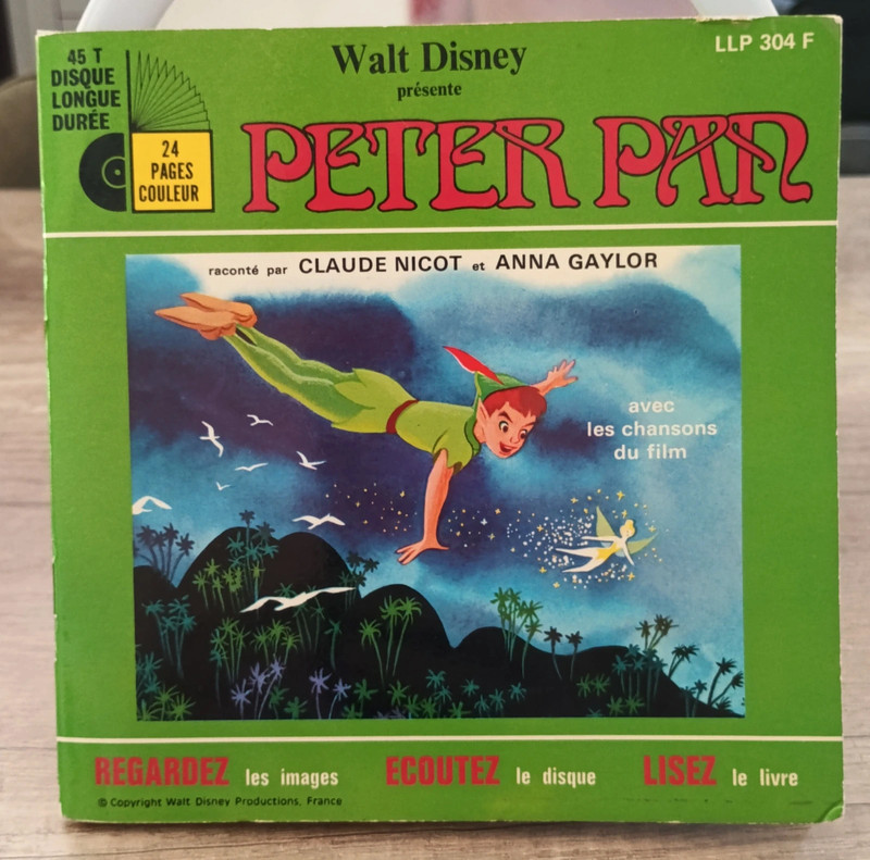 Vinyle histoire Disney Peter Pan