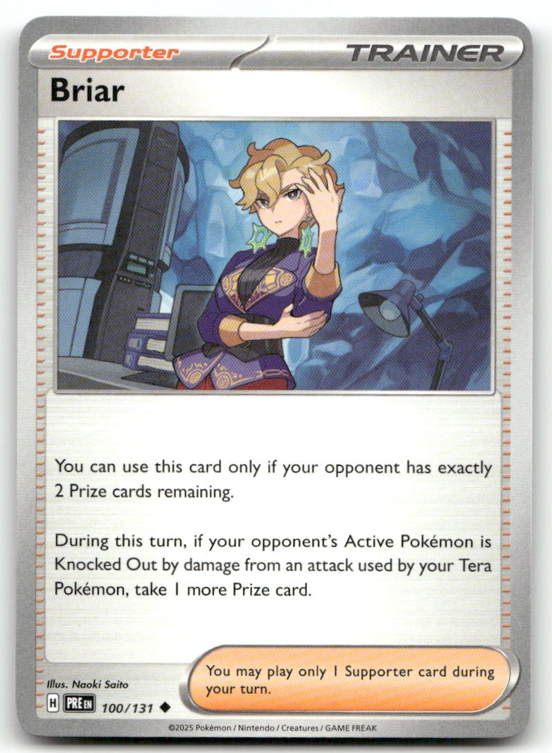 Pokemon Briar 100/131 Evoluzioni Prismatiche Non Comuni Near Mint