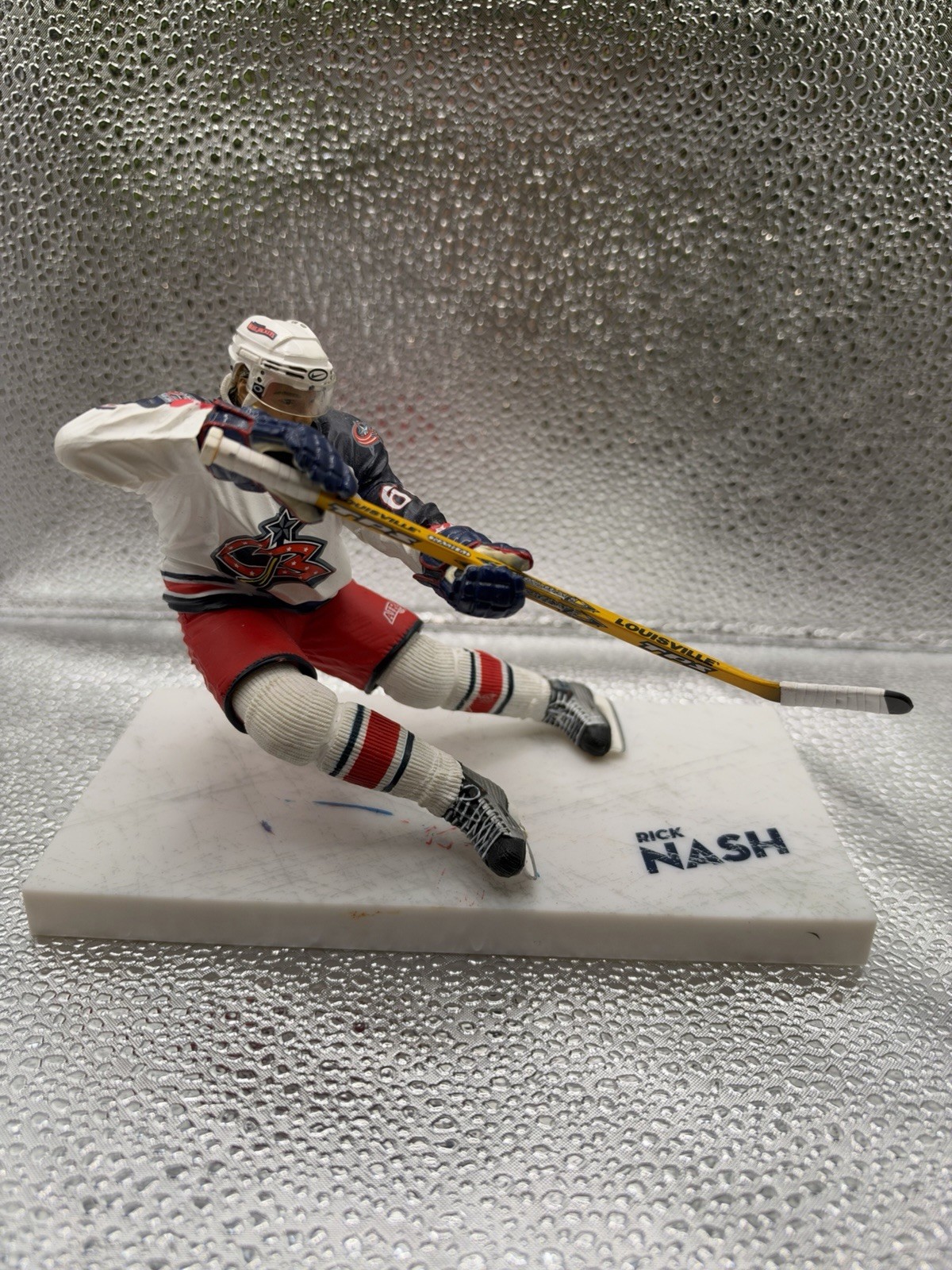 Figurina Rick Nash McFarlane 2005 NHL Serie 10 Columbus Blue Jackets autografata 