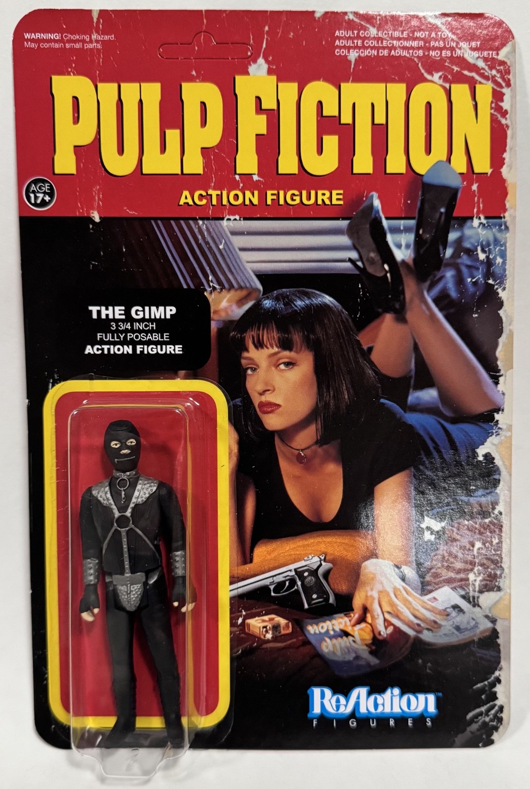 Pulp Fiction Funko 3 3/4" ReAction Figure The Gimp Nuovo - Nuovo su scheda non perforato