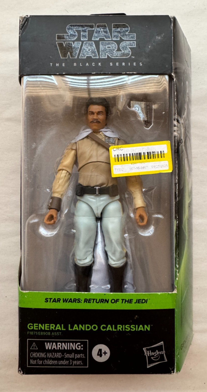 Star Wars La Serie Nera Il Ritorno dello Jedi Generale Lando Calrissian Figura - NUOVO