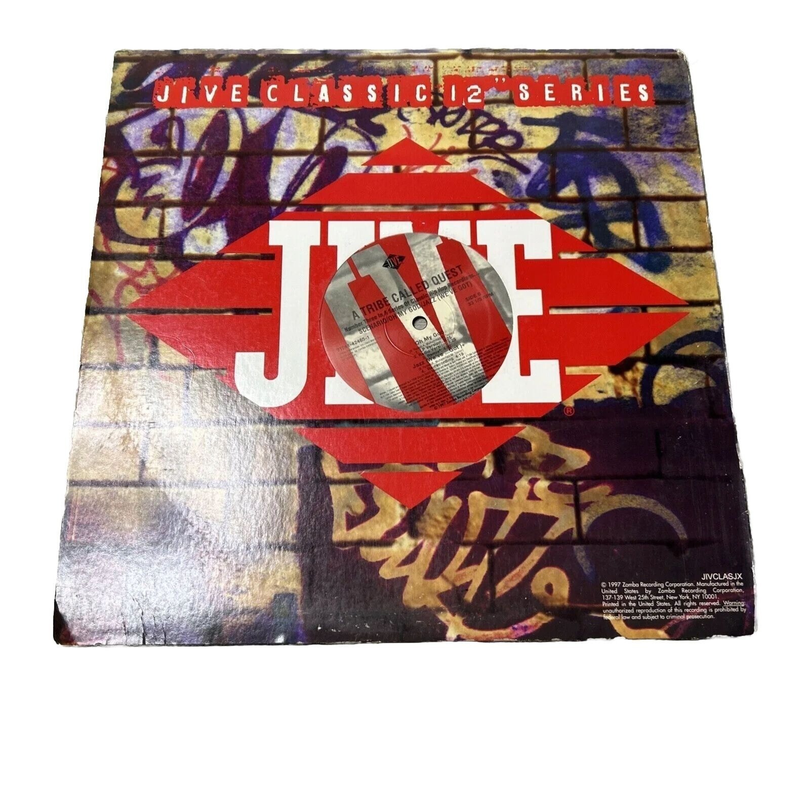 A Tribe Called Quest 12" Vinyl Record "Scenario / Oh My God" Jive Classic Series