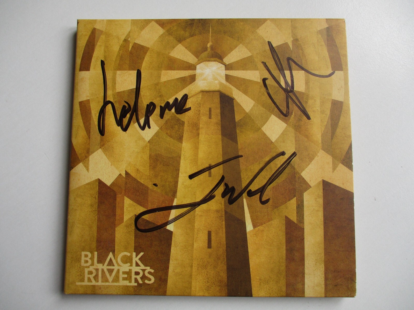 BLACK RIVERS [Black Rivers 2015] RARE HAND SIGNED CD JEZ ANDY WILLIAMS (Doves)