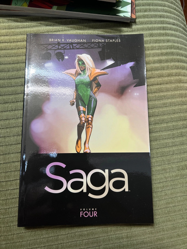 Saga volume 4 by Fiona staples and Brian k Vaughan