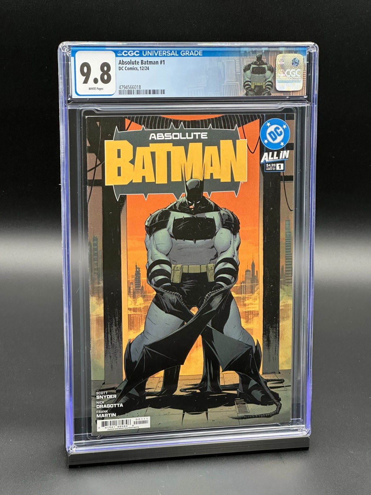 Absolute Batman #1 CGC 9.8 (2024) - Dragotta A - First Print - Custom Label