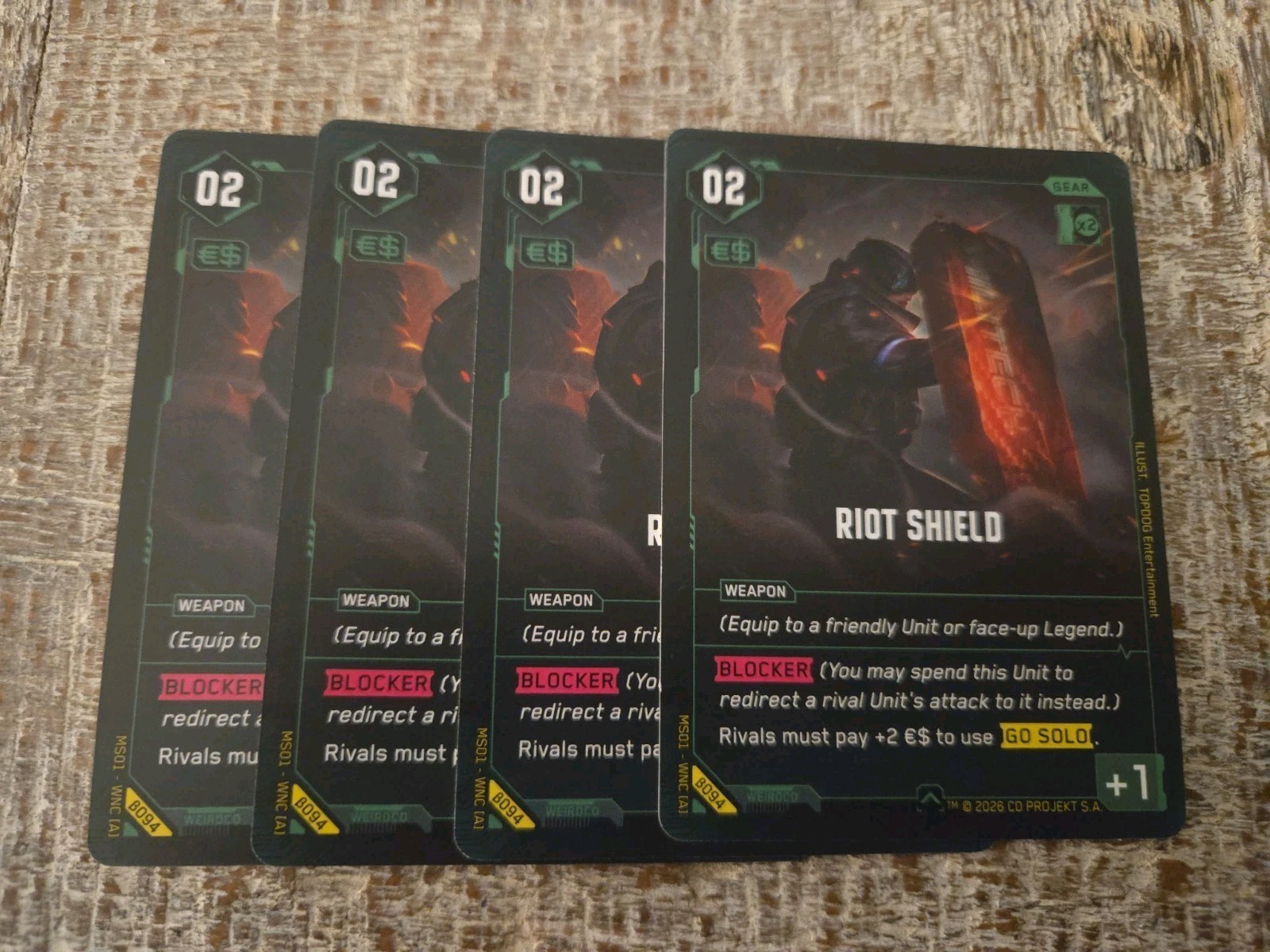 Cyberpunk TCG Riot Shield (B094)