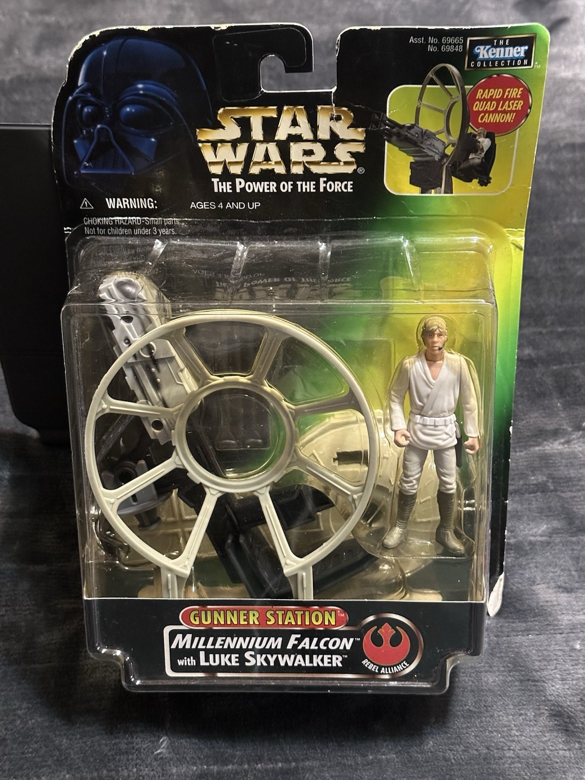 Star Wars Gunner Station Millennium Falcon con Luke Skywalker 1997 nuovo sigillato!