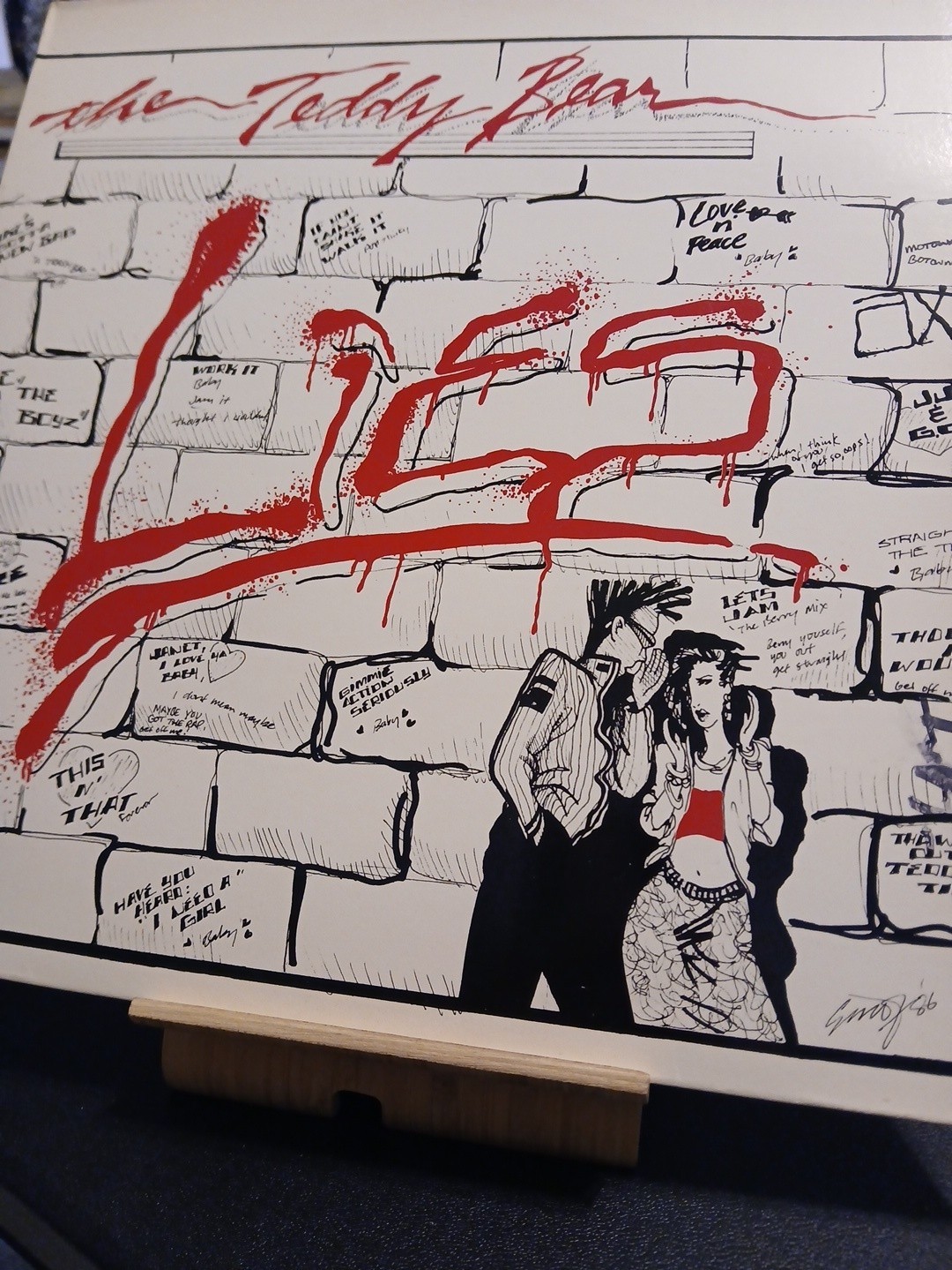 The Teddy Bear ‎– Lies LP  Still in shrink  VG+