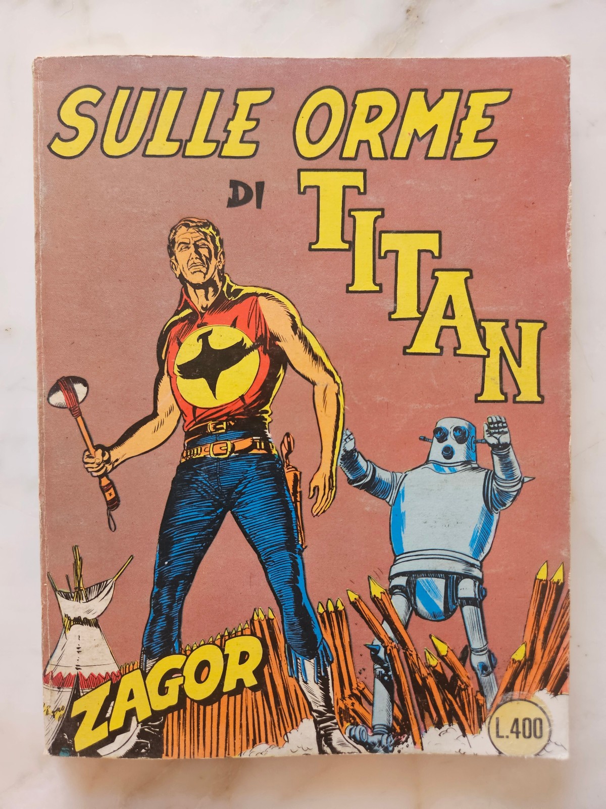 c6) ZAGOR scritta Rossa n.   12  da L. 400 - ed. Cepim 1971  - ottimo+