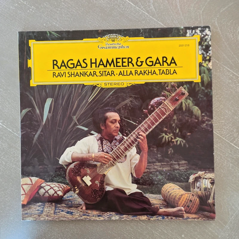 Disque vinyle 33 tours - Ravi Shankar  Alla Rakha Ragas Hameer & Gara