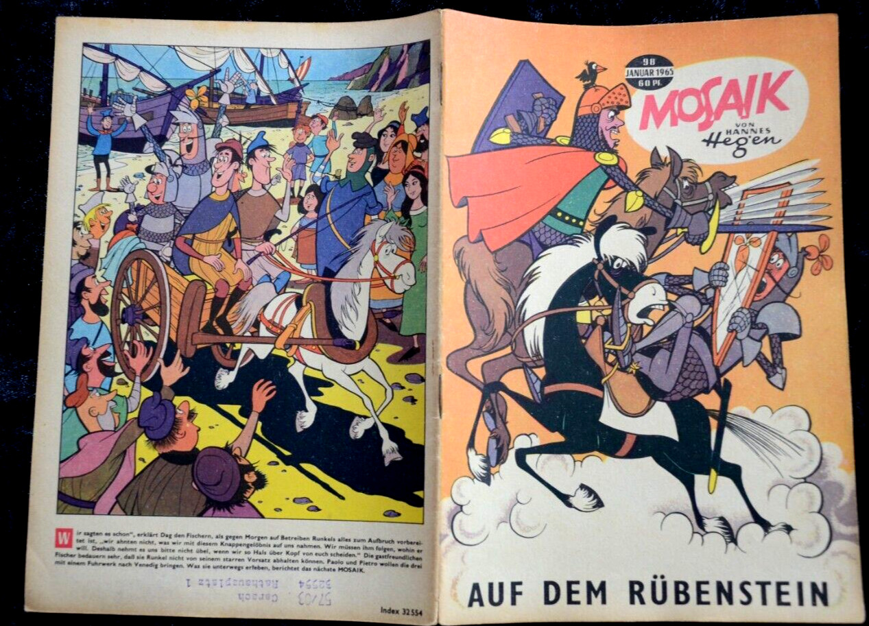 Originale MOSAIK Hannes Hegen Nr. 98 Sul Rübenstein DDR 1964