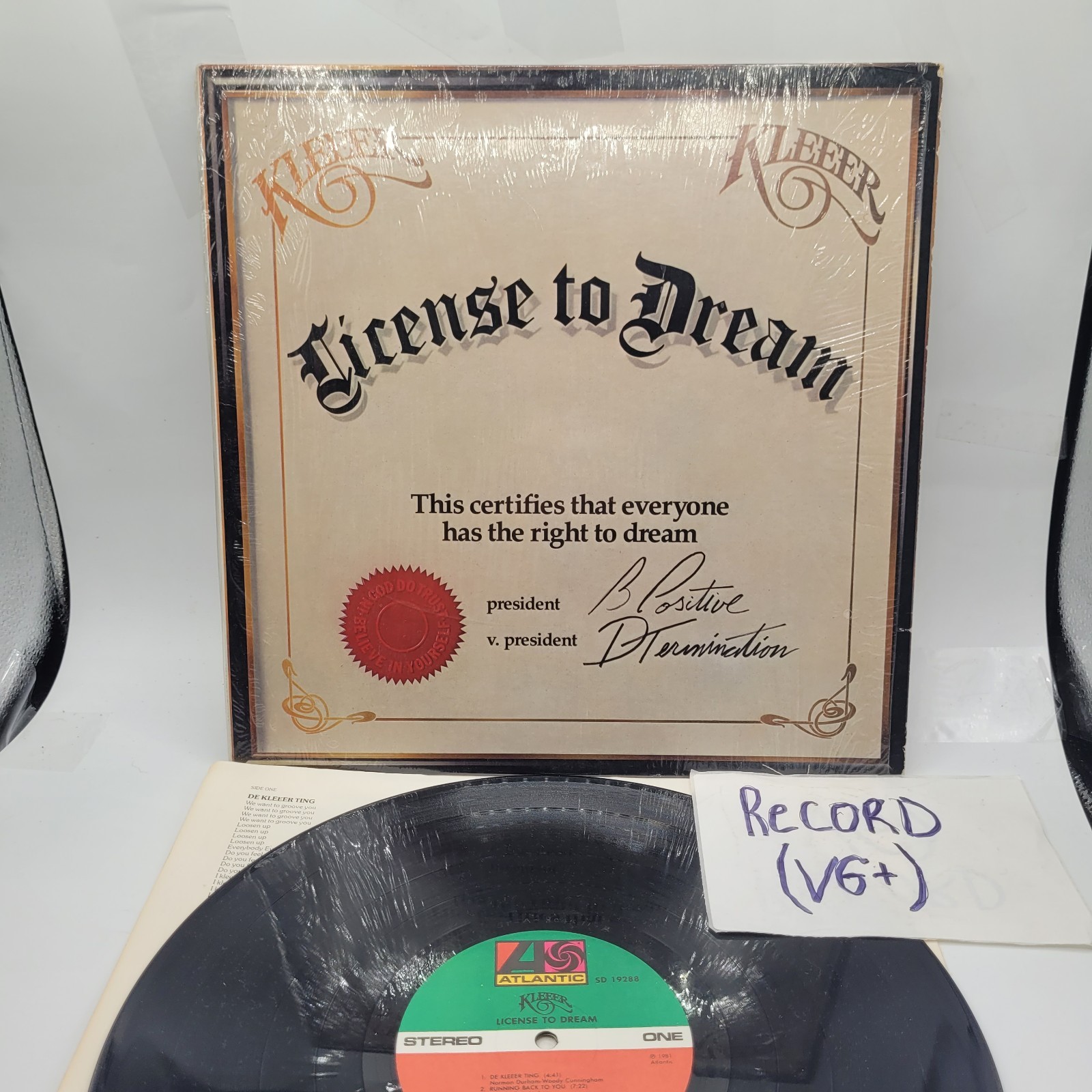 KLEEER LICENSE TO DREAM LP Vinyl Record Album ATLANTIC 1981 VG+