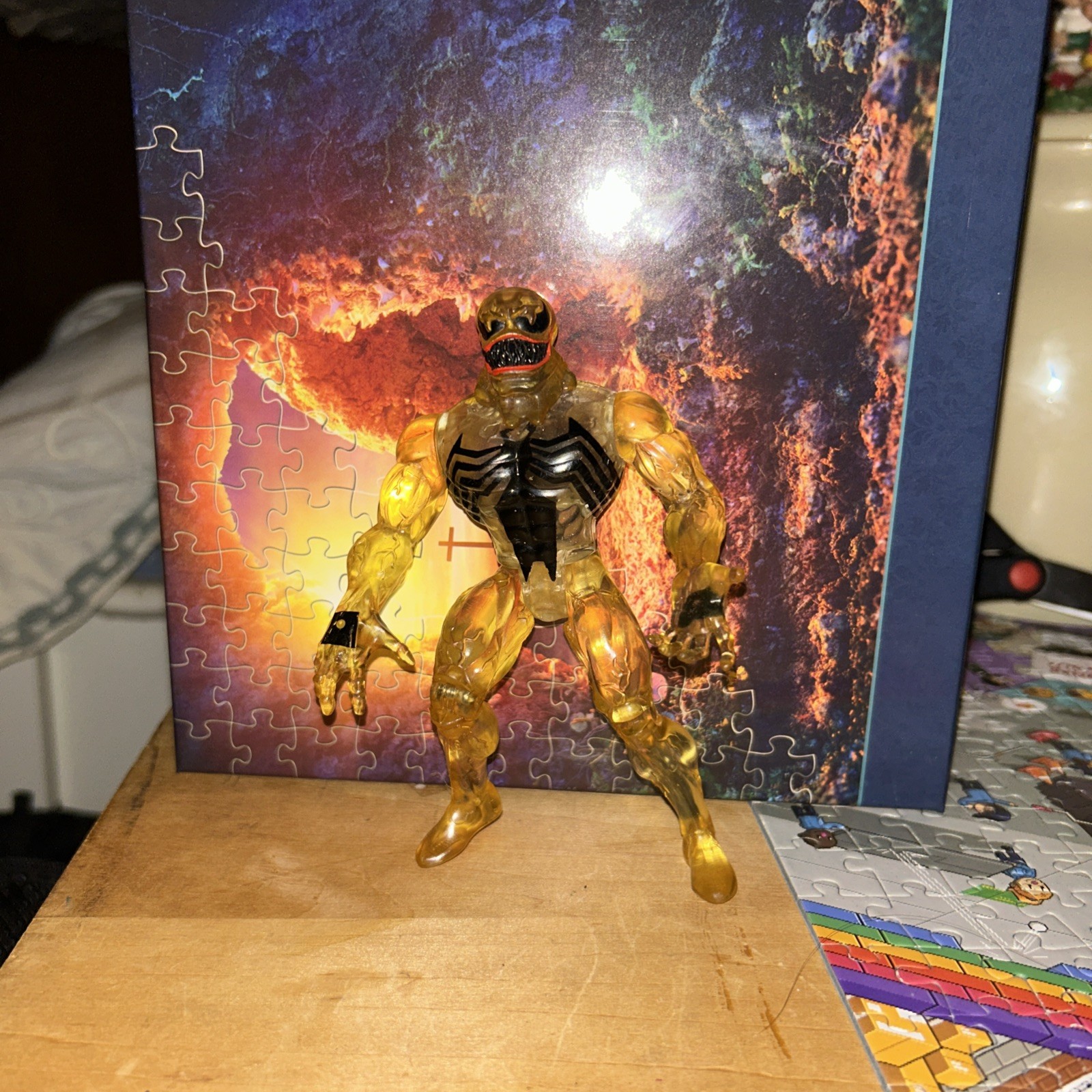 Venom Clear Marvel Modellino Traslucido Vintage 1995 Spiderman