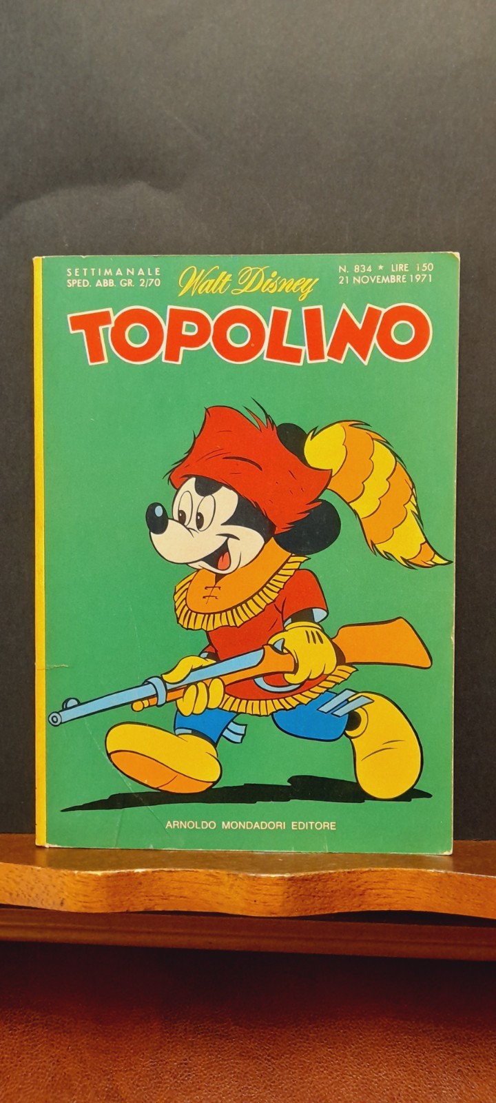 TOPOLINO LIBRETTO 834 21-11-1971 - INSERTO REGIONALE ITALOCREMONA + COIN