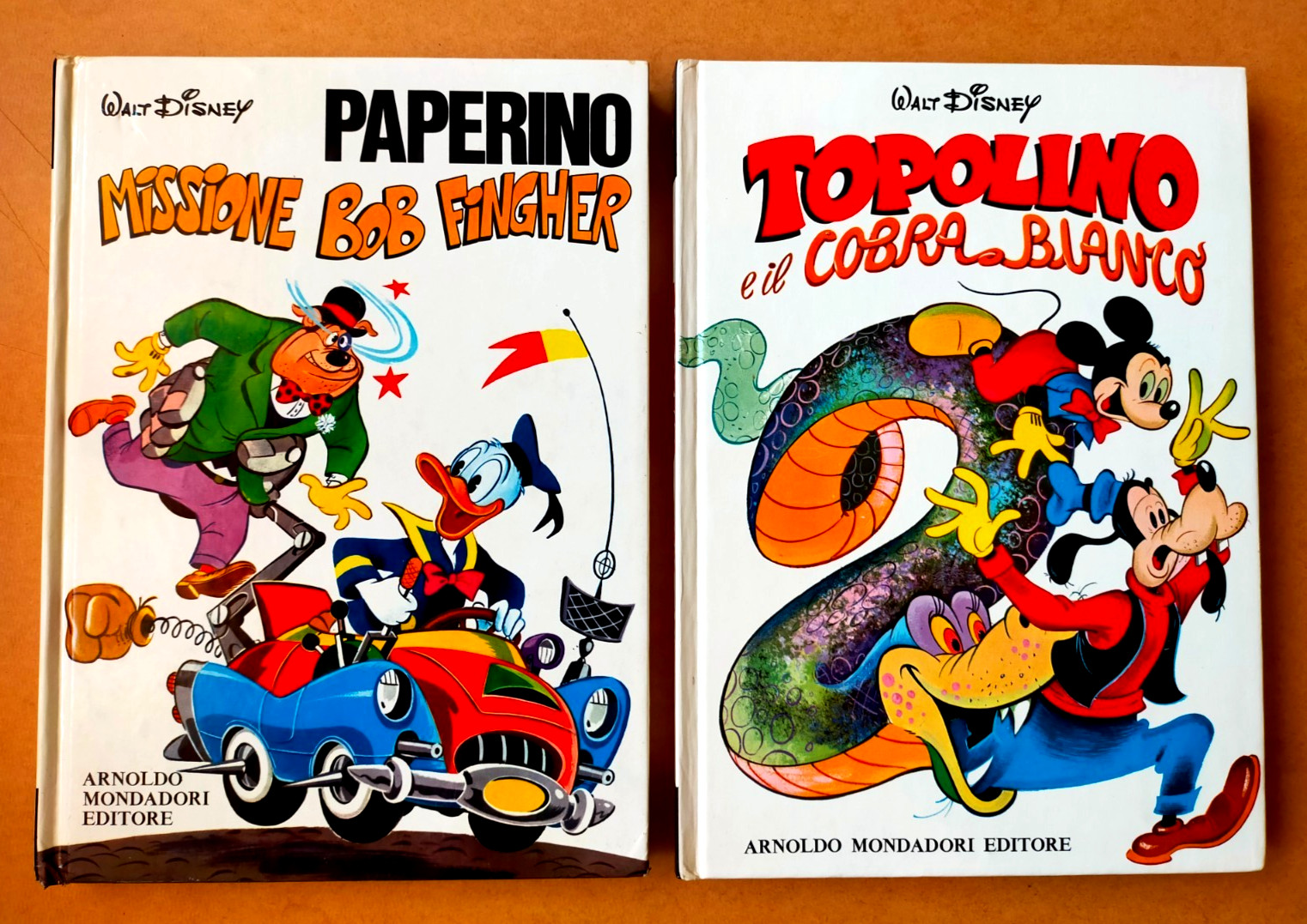 PAPERINO MISSIONE BOB FINGHER + TOPOLINO E IL COBRA BIANCO - 2 Walt Disney '70