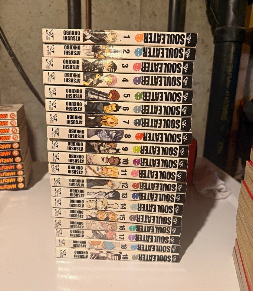 Lotto manga Soul Eater vol 1-19 Atsushi Ohkubo copertina morbida inglese