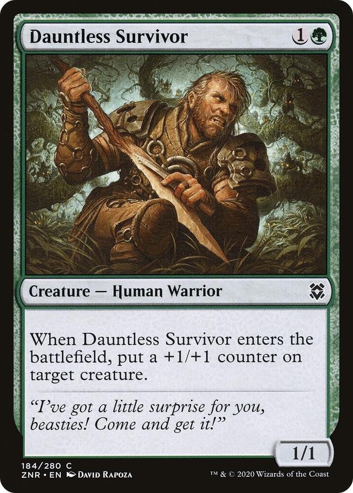 Dauntless Survivor 184 Zendikar Rising Magic: The Gathering