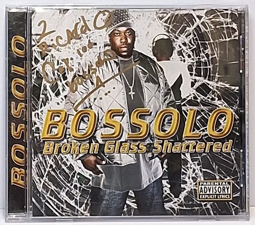 Bossolo Broken Glass Shattered CD Very Good Condition Rare Autographed 