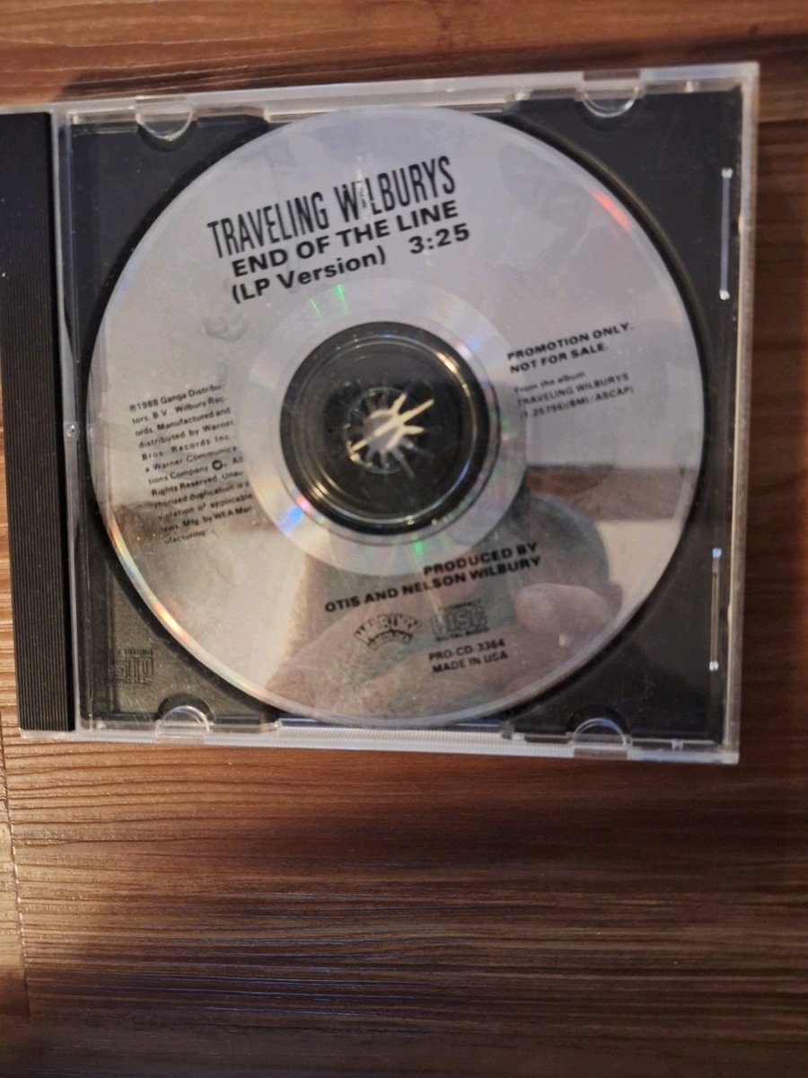 Traveling Wilburys End of the Line (LP Version) Promo Cd