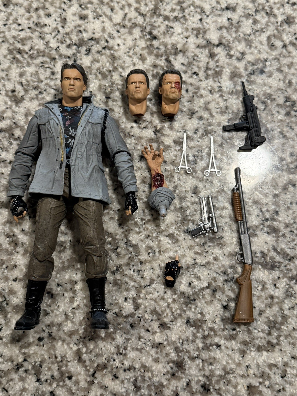ACTION FIGURE TERMINATOR TECH NOIR ULTIMATE T-800 NECA LOOSE COMPLETA ESCLUSIVA 