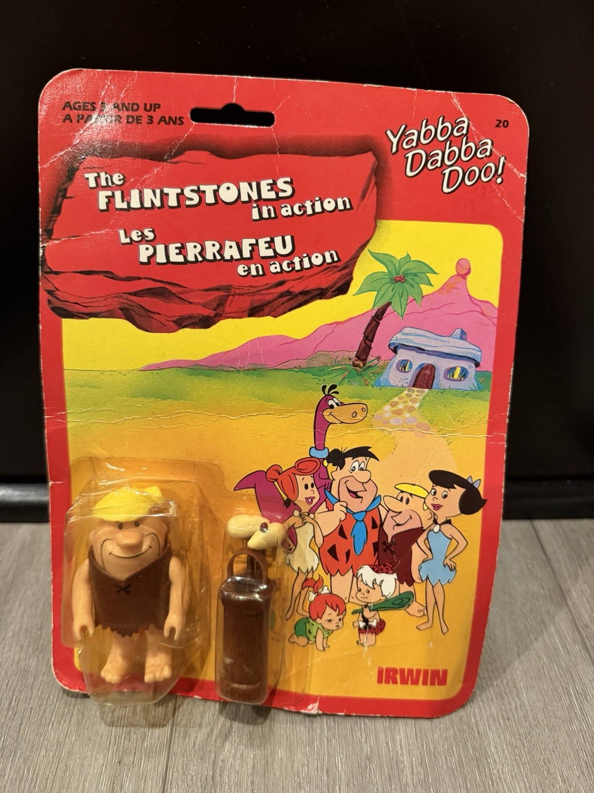 The Flintstones In Action Flintoys 1985 Barney Vhtf Hanna Barbera