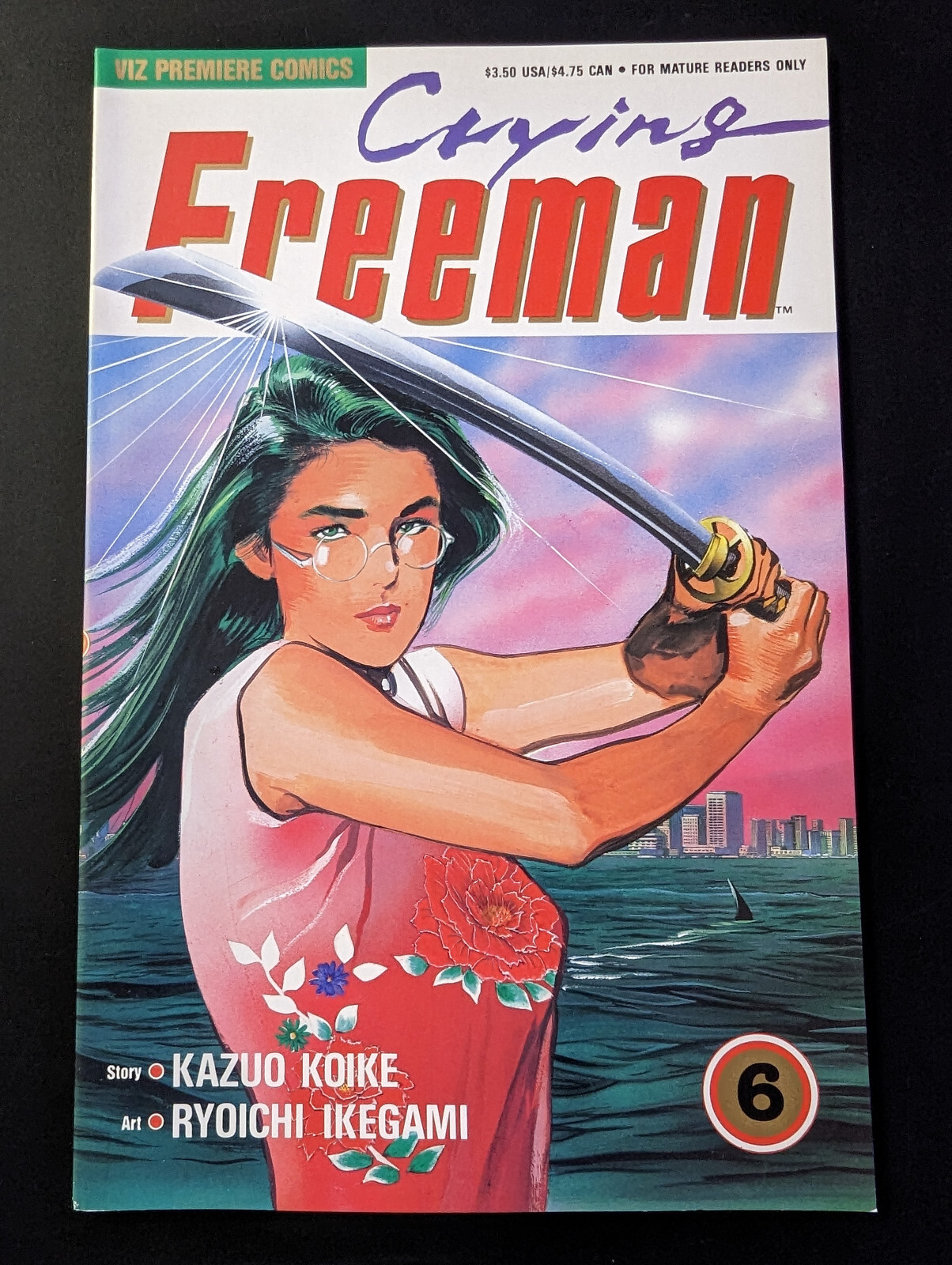 Crying Freeman #6, Viz Premiere Comics, 1990, Manga.